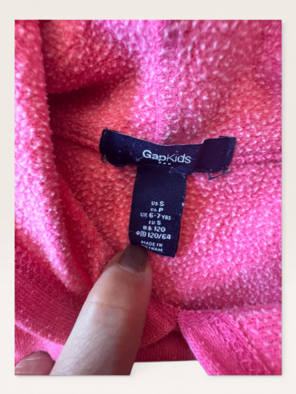 Kapuzenpullover / Hoodie (Pink) Gr.116 / 122 | Gap Kids