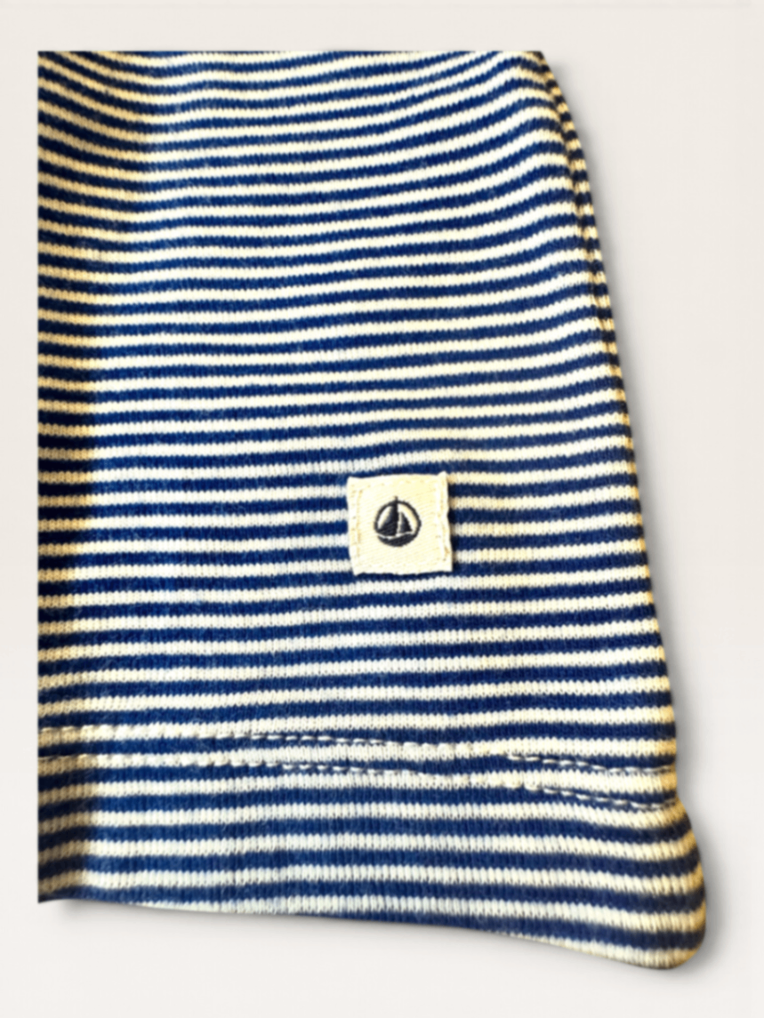 Schlafanzug / Pyjama (Blau gestreift) 2-tlg Gr.110/116 | Petit Bateau