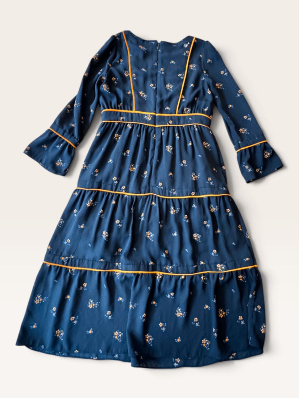 Kleid mit Blumenmuster & Paspeln Gr.8 / 128 | Pepe Jeans London