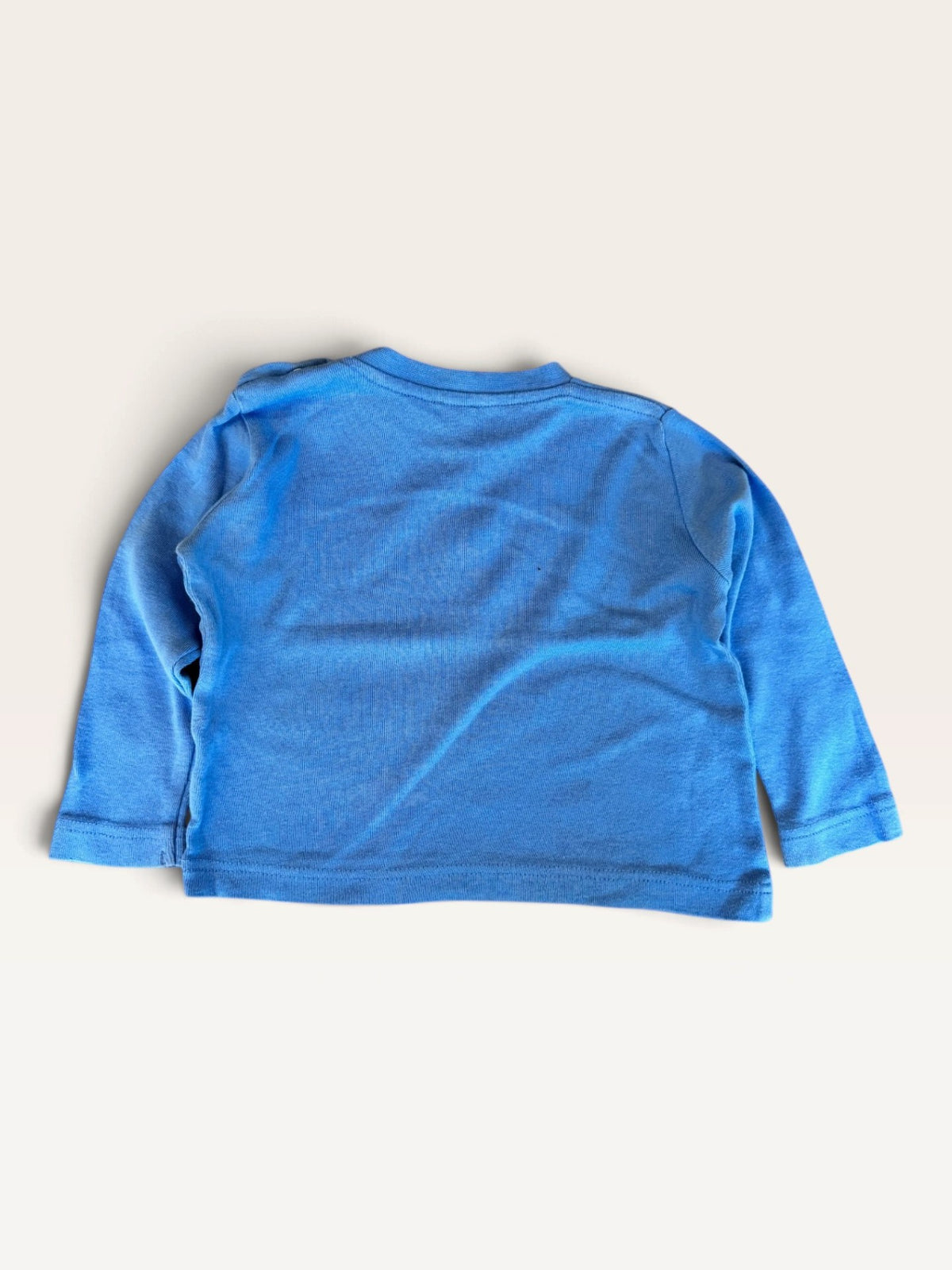 Langarmshirt aus 100% Baumwolle Blau – Gr. 74/80 Gr.74 | Hess Natur