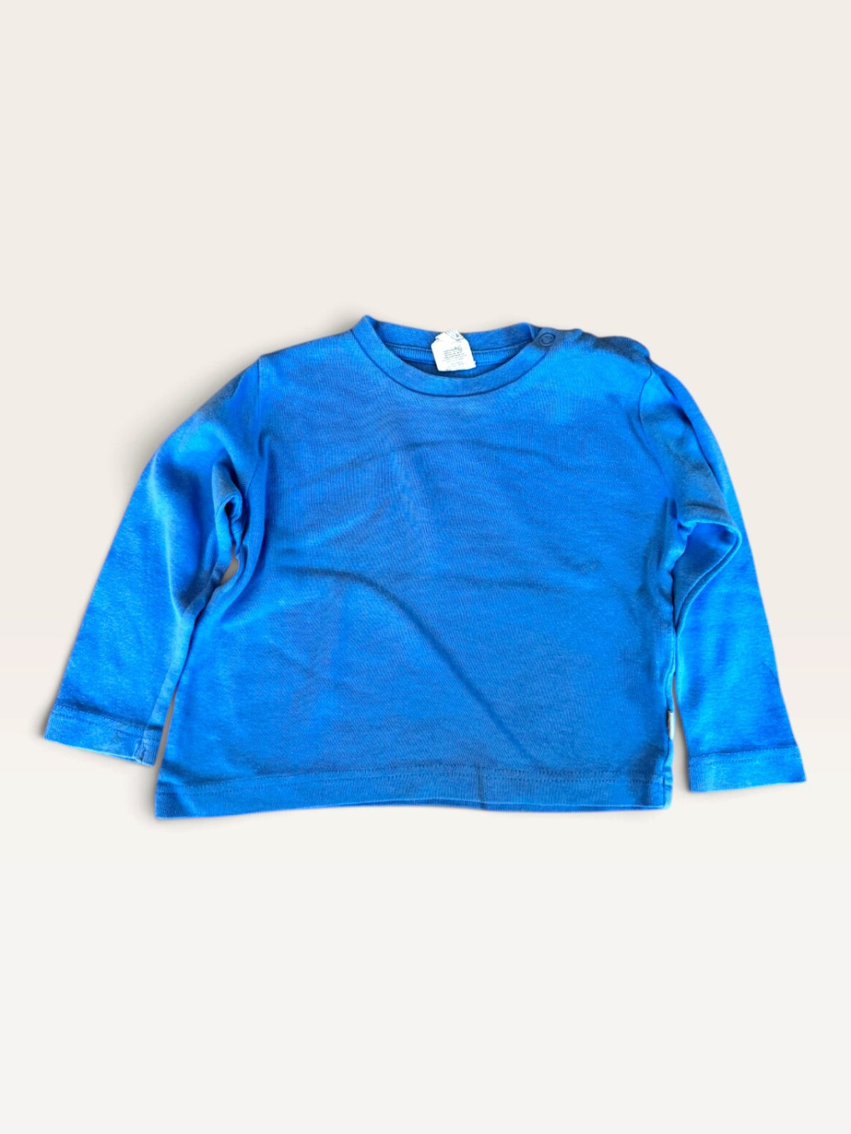 Langarmshirt aus 100% Baumwolle Blau – Gr. 74/80 Gr.74 | Hess Natur