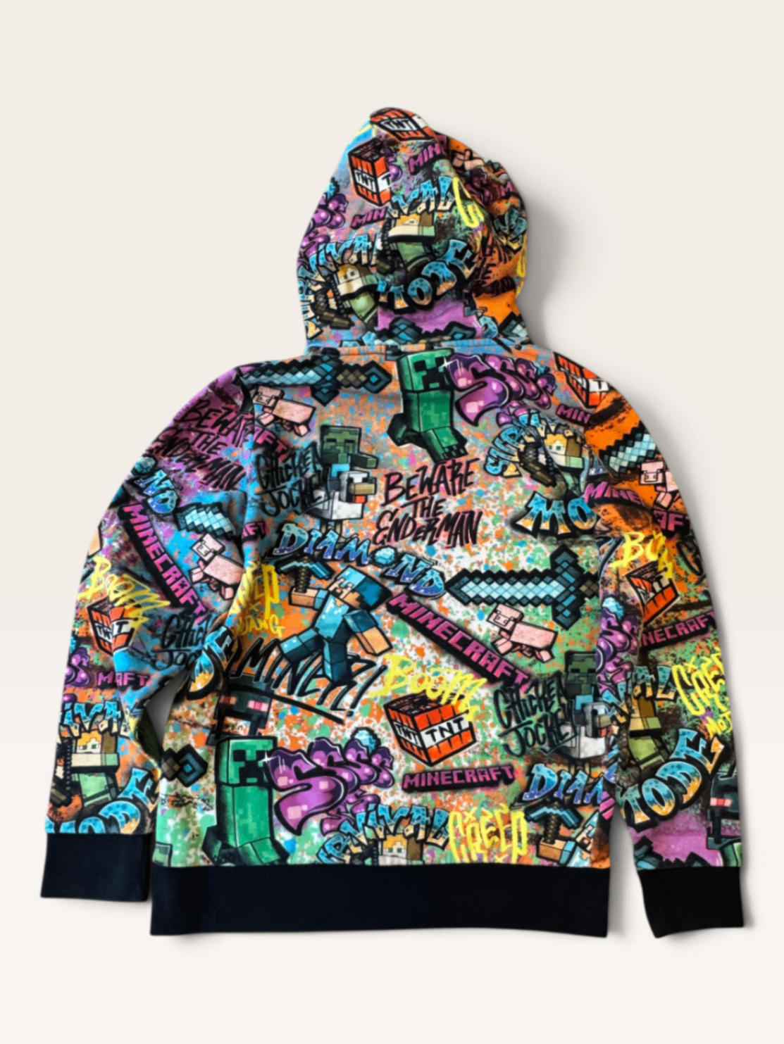 Minecraft Kinder Kapuzenpullover / Hoodie Graffiti All-Over Print
