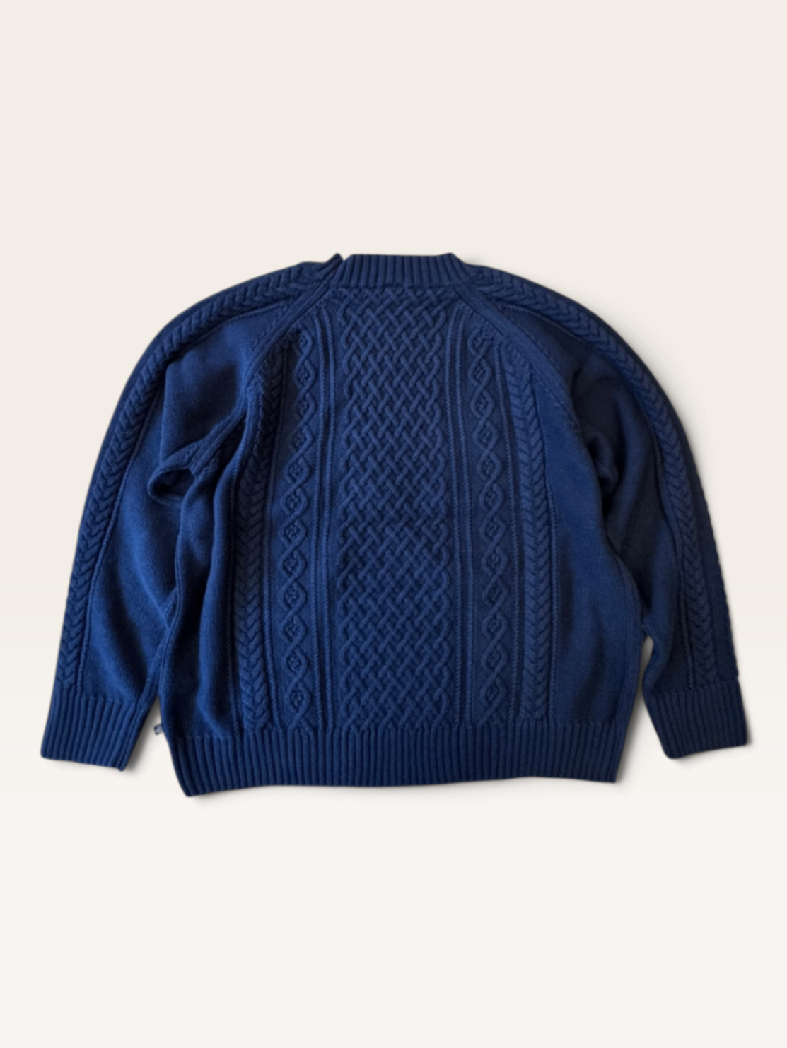 Kinder Zopfstrickpullover Dunkelblau Gr.12ans/152cm | Petit Bateau