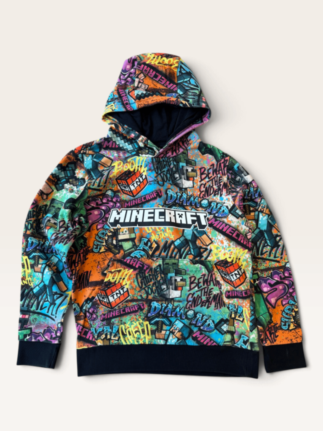 Minecraft Kinder Kapuzenpullover / Hoodie Graffiti All-Over Print