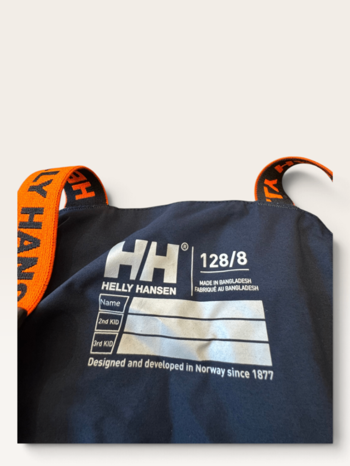 Kinder Skihose / Schneehose Latzhose Dunkelblau Gr.128/8 | Helly Hansen