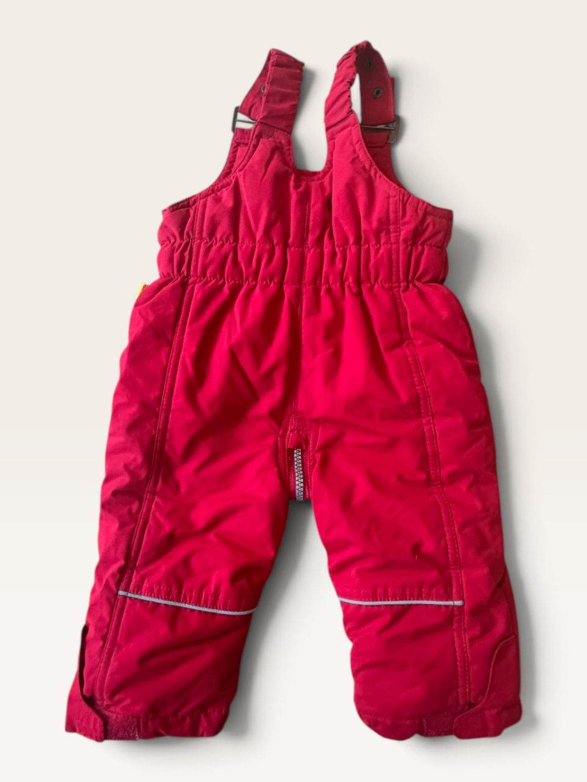 Latz-Schneehose in Rot mit Teddy-Details Rot Gr.74/9M | Steiff