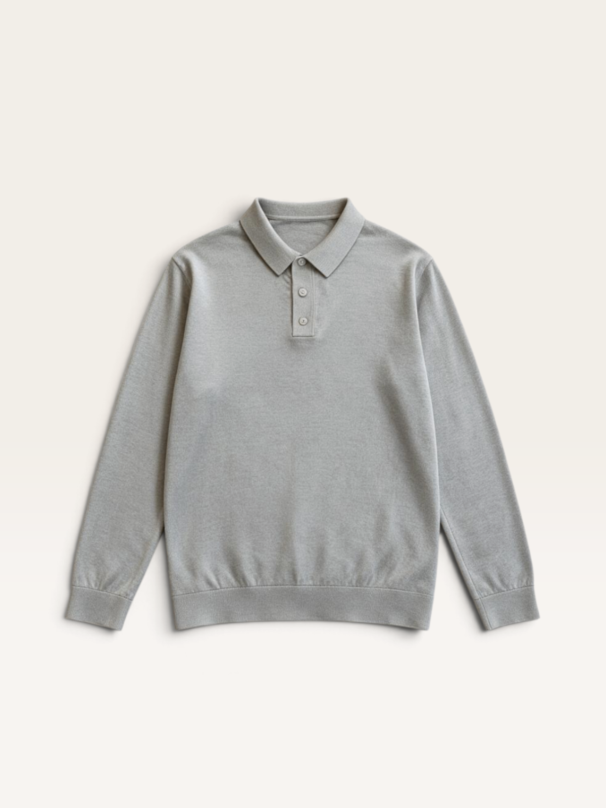 Feinstrick-Polopullover (Hellgrau) Gr.134/140 | Arket