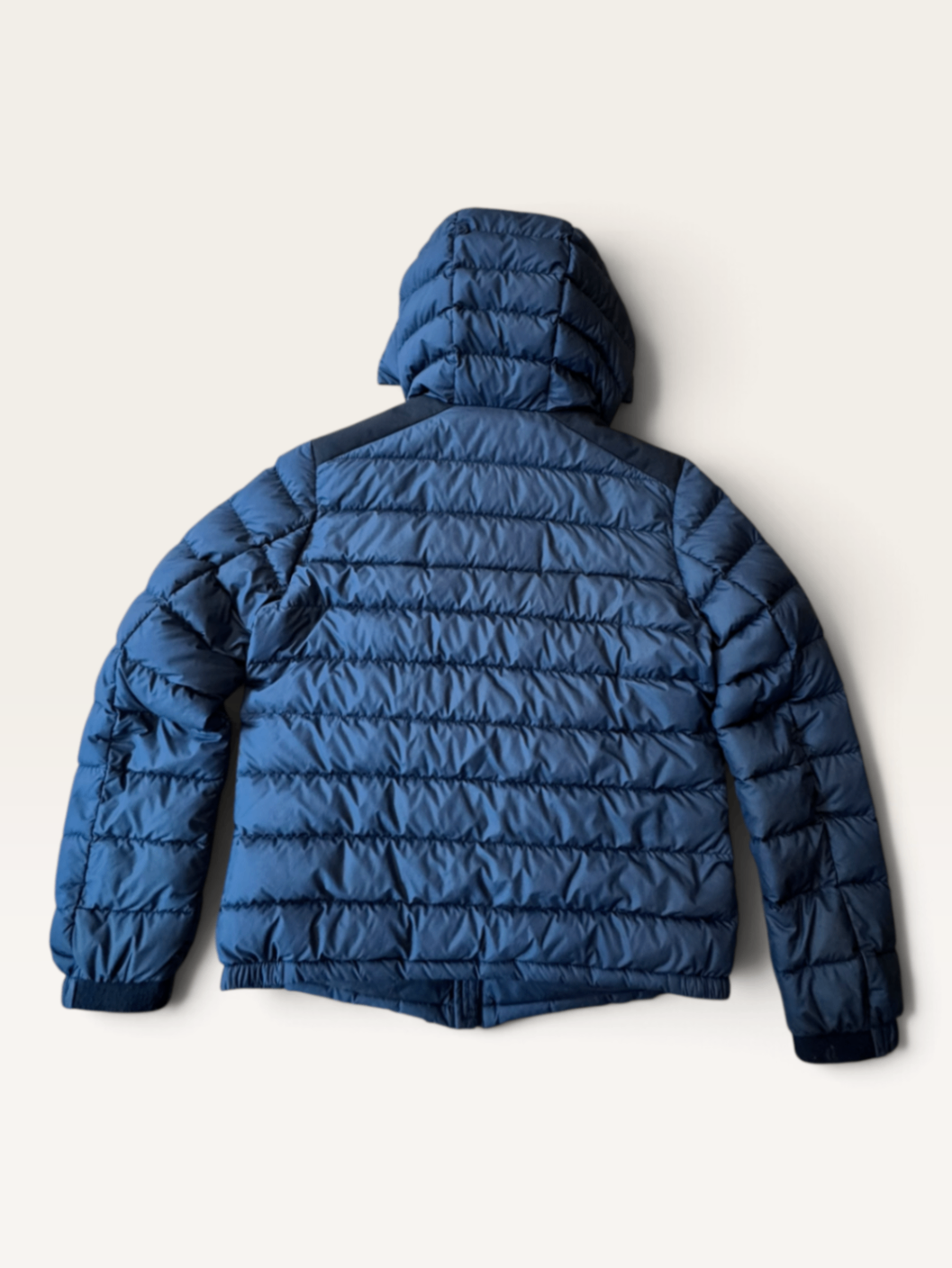 Steppjacke Leichtdaunenjacke Dunkelblau mit Kapuze Gr.10 | Woolrich