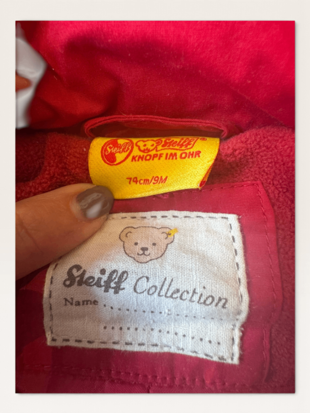 Schneeanzug Rot Gr.74cm/9M | Steiff