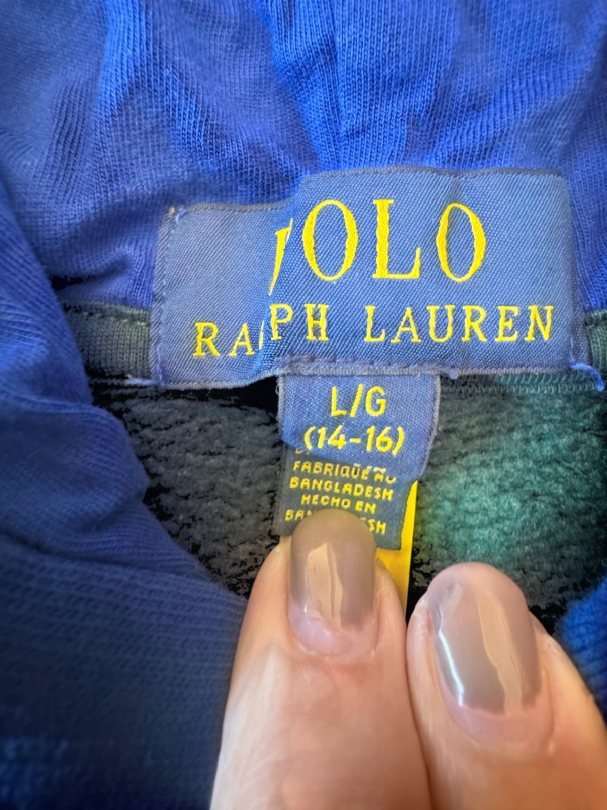 Colorblock Hoodie mit Polo Bear Gr.L/G (14-16) | Ralph Lauren