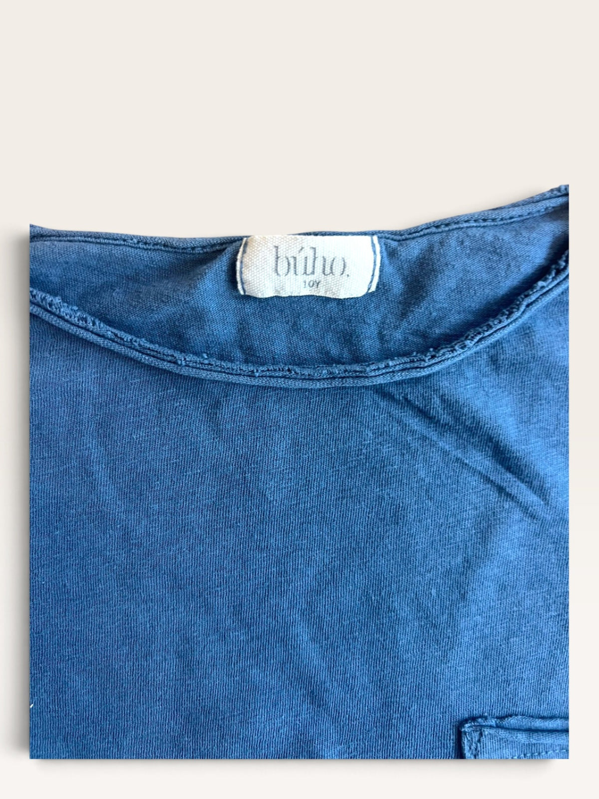 Langarmshirt in Washed Blau –  Gr.10Y | Buho