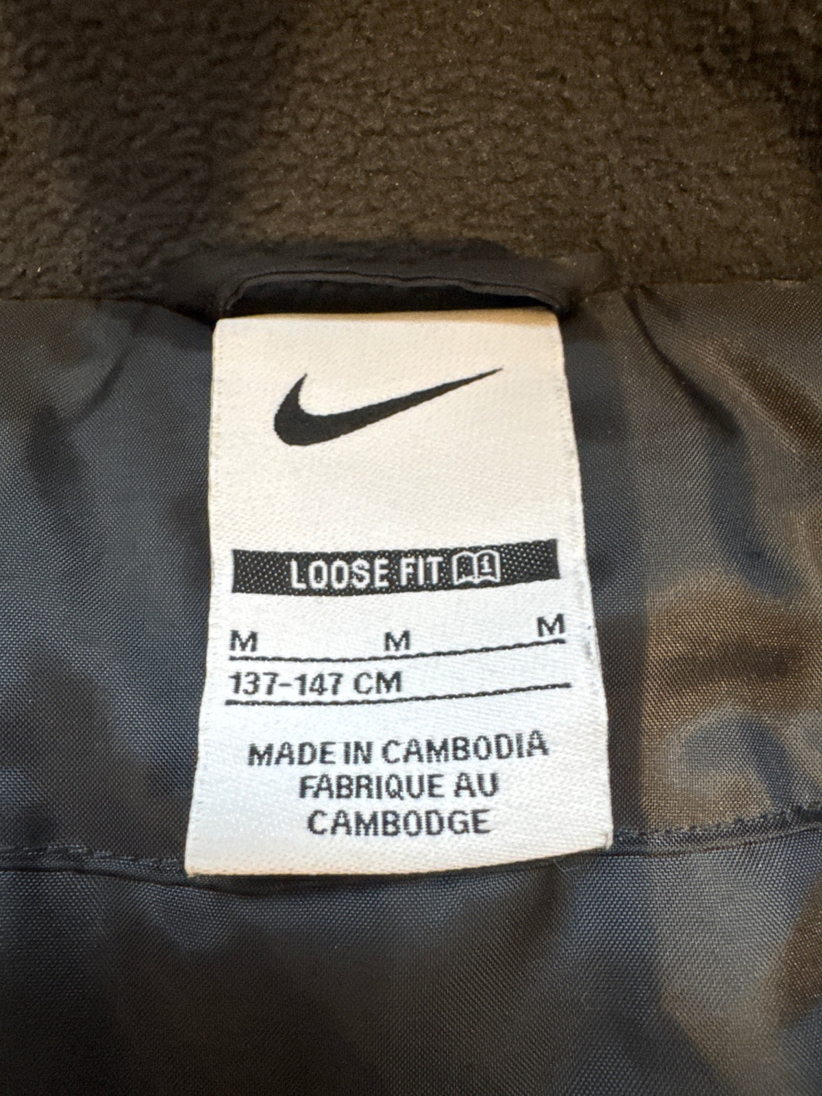 gefütterter Wintermantel / Parka Schwarz Gr.10 | Nike