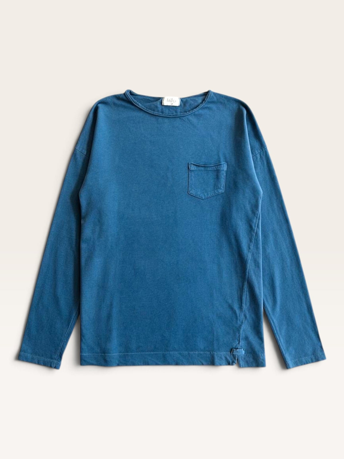 Langarmshirt in Washed Blau –  Gr.10Y | Buho