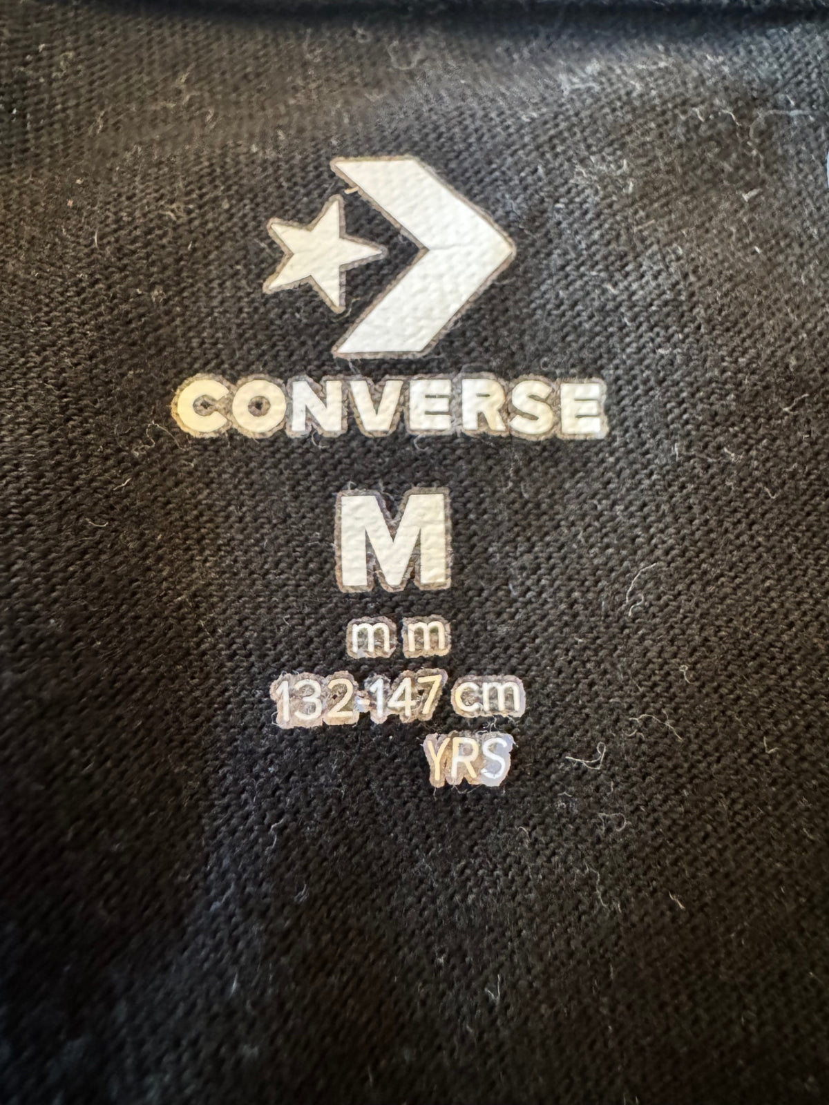 Kinder T-Shirt Streetwear in Schwarz Gr.134/140 | Converse