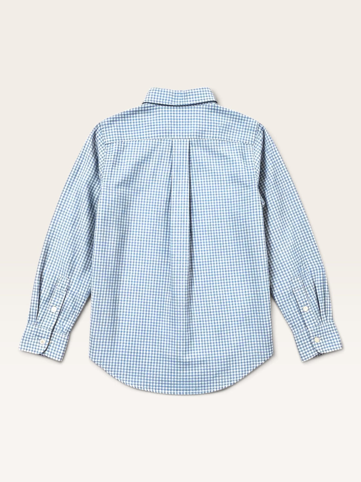 Kinder Langarm Hemd mit GitterkaroGr.M (10-12) | Ralph Lauren