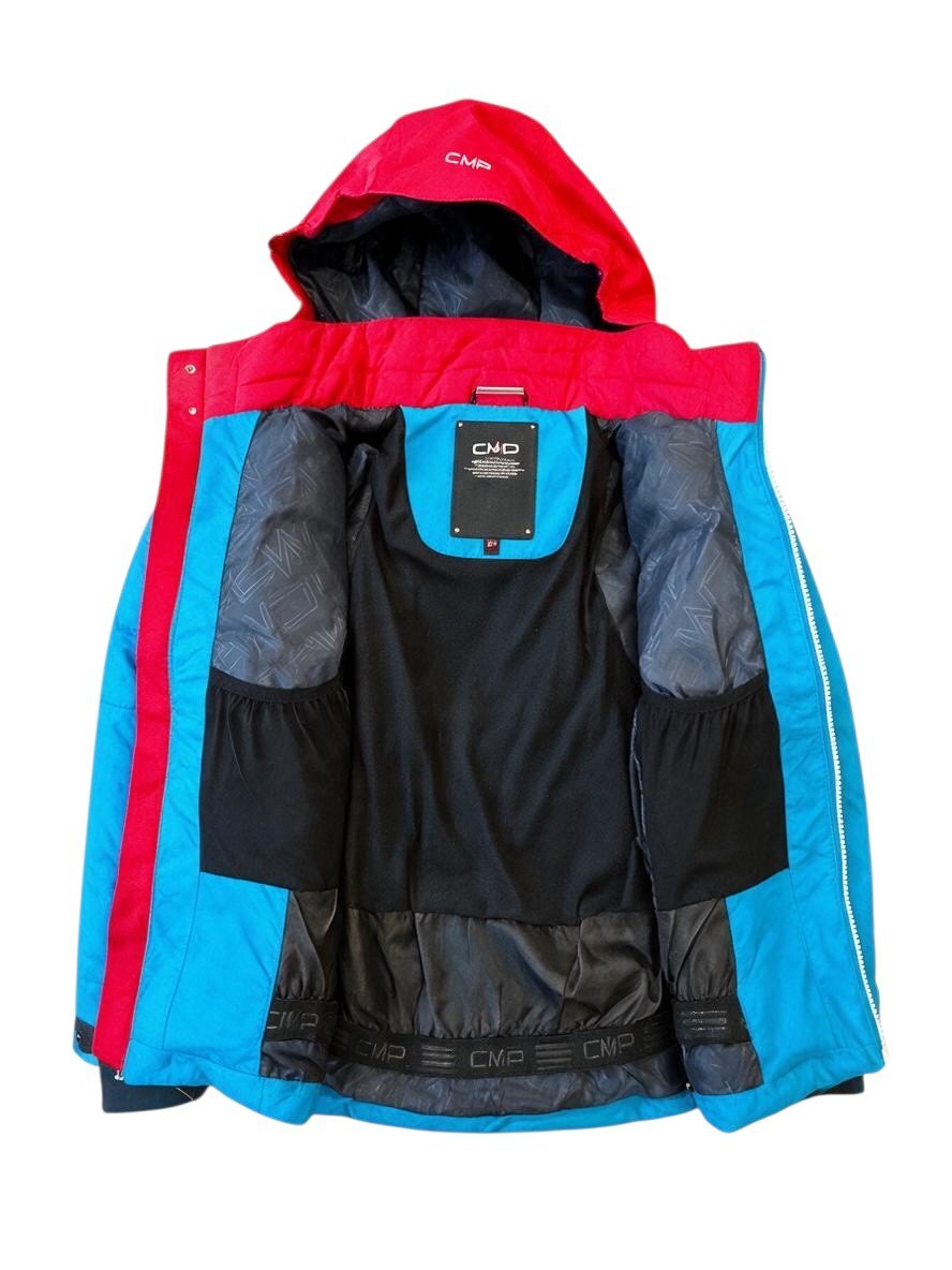 CMP Kinder Skijacke / Winterjacke in Blau & Rot | CMP