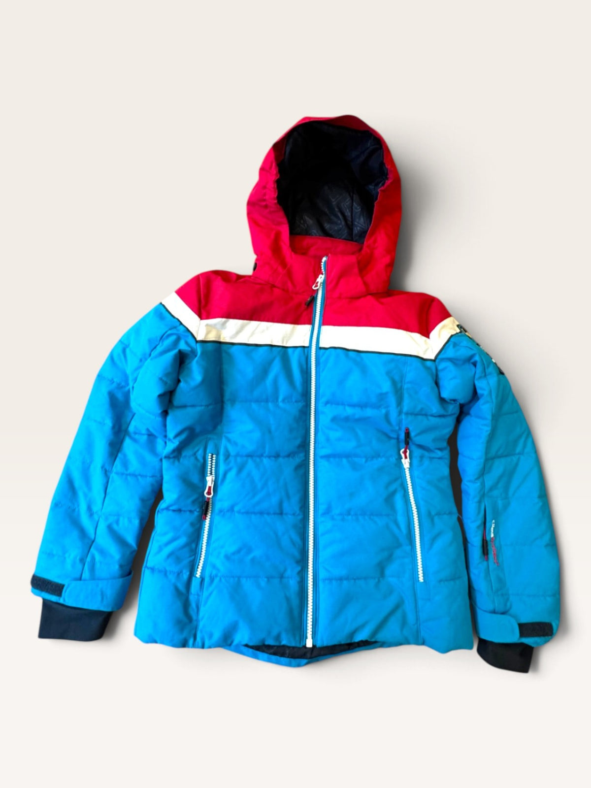 CMP Kinder Skijacke / Winterjacke in Blau & Rot | CMP