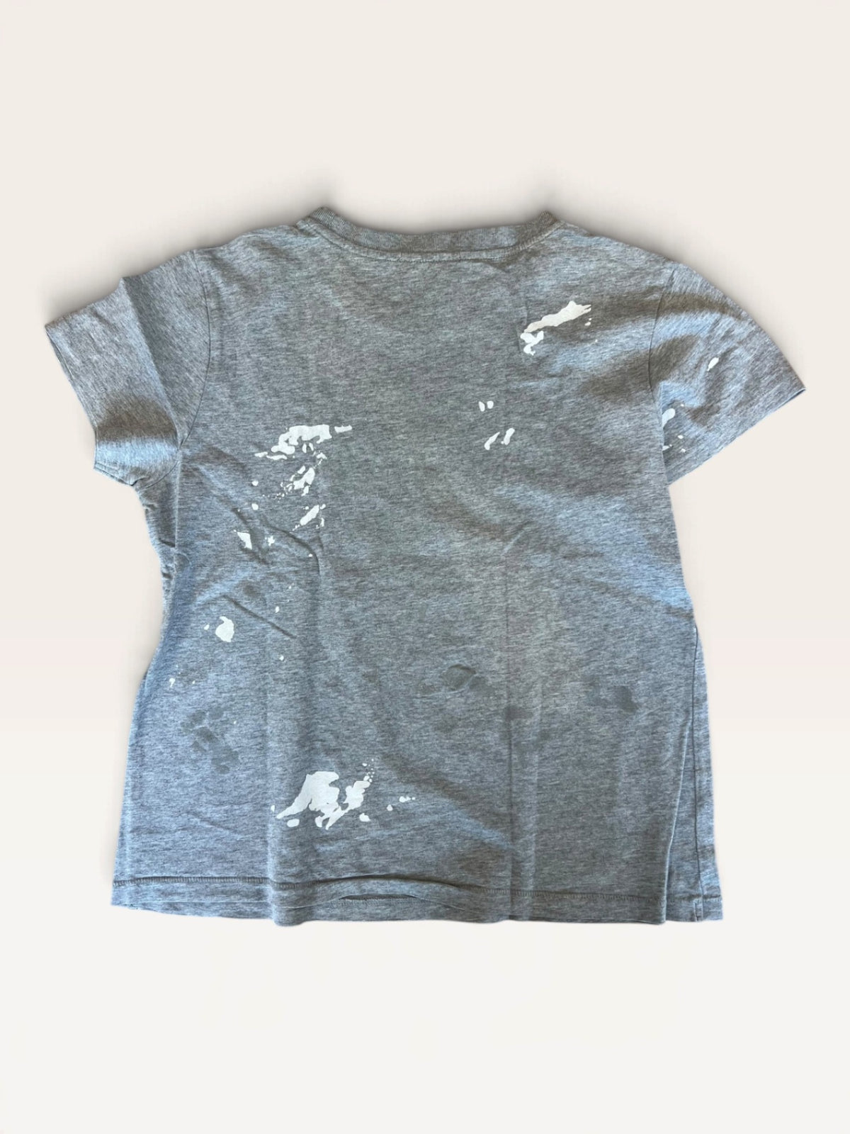 Titel: T-Shirt Paint-Splatter Grau Gr. M | Helmut Lang